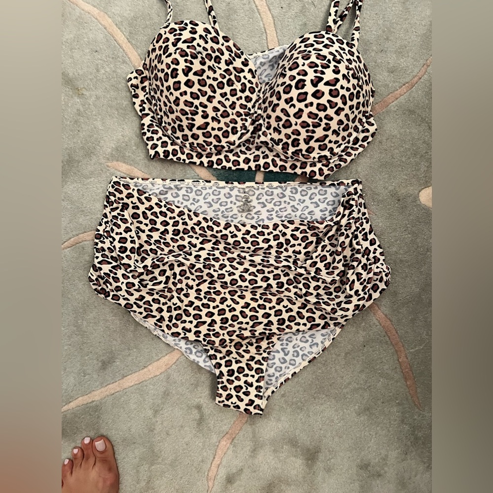 Highwaisted 2 piece bikini